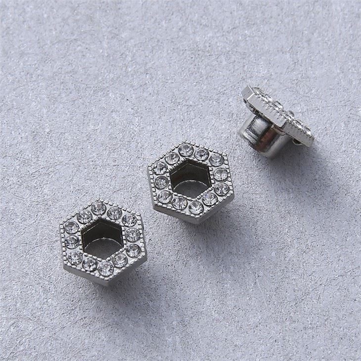 Rhinestone Alloy Metal Garment Brass Eyelet